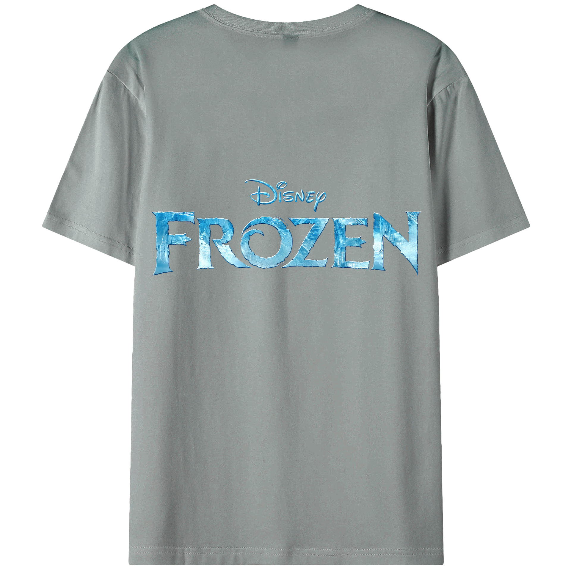 （画像用） アナと雪の女王 アンナ エルサ Frozen Anna Elsa 綿100％ メンズ半袖Tシャツ（バックプリント） 通気性